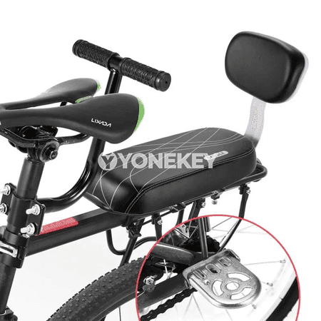 Welosipediň yzky oturgyjy, ýumşak deri oturgyçly çaga üçin
