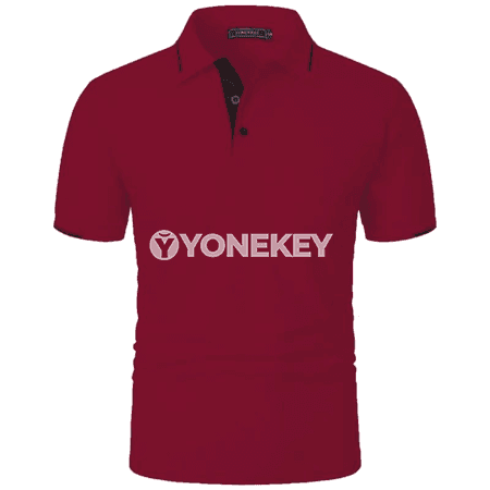 Erkekler üçin ýazlyk ýeňil polo futbolka, gysga ýeňli, gündelik stil