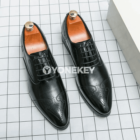 Erkekler üçin klassiki brogue köwüşler, resmi we gündelik