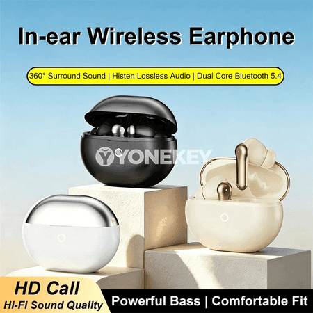 TWS Bluetooth gulaklyklar, HiFi stereo, sesle dolandyryş, güýçli batareýa