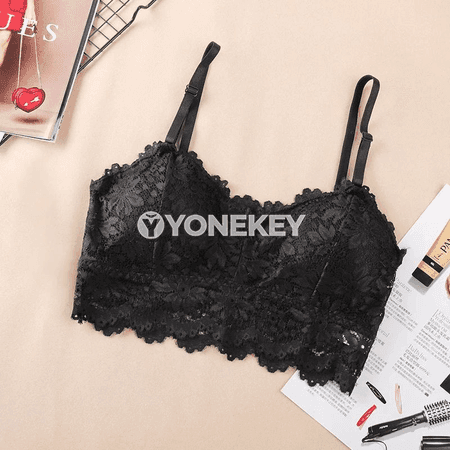 Aýallara niýetlenen dantelli, simsiz push-up bra