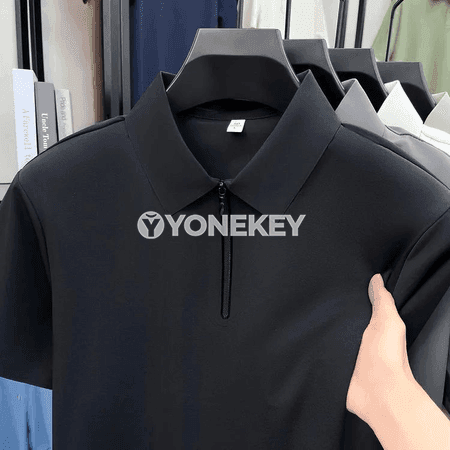 Erkek polo futbolka, çalt guradýan, gysga ýeňli, döwrebap