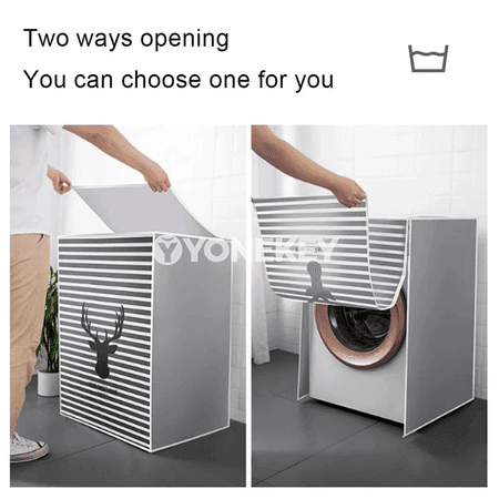 Öňünden ýüklenýän kir ýuwujy maşyn üçin gorag örtügi