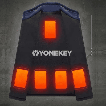 Erkekler üçin ýyly elektrikli gyş kurtkasy, galyň üst eşik