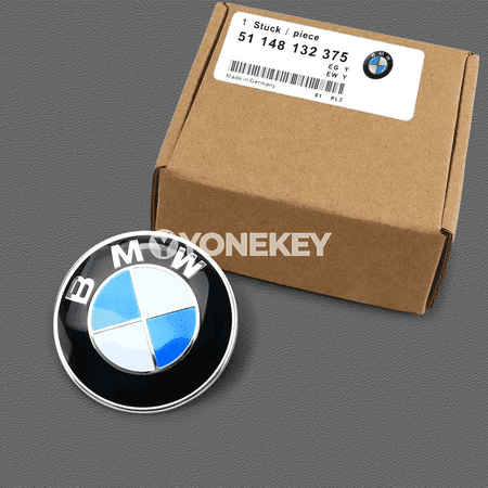 BMW üçin awtoulag kapot emblemasy 74/82 mm, ABS logo stikeri
