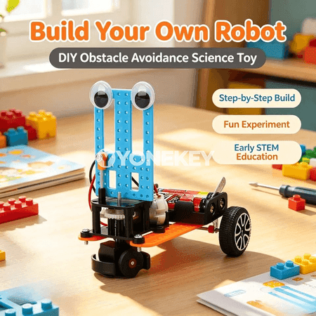 Çagalar üçin DIY ylmy oýunjak robot toplumy