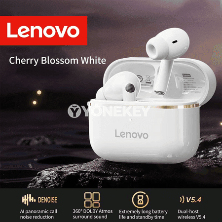 Lenovo XT53 TWS simsiz oýun nauşnikleri, Bluetooth 5.3, basly ses