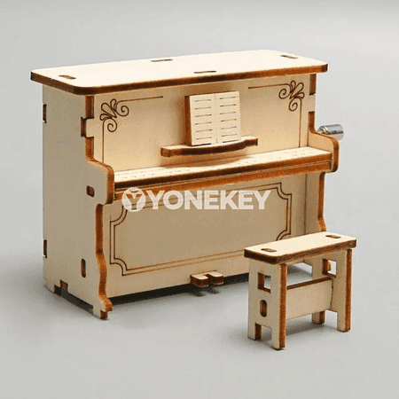 Çagalar üçin DIY el bilen işleýän pianino modeli, ylmy-tejribeli sowgat