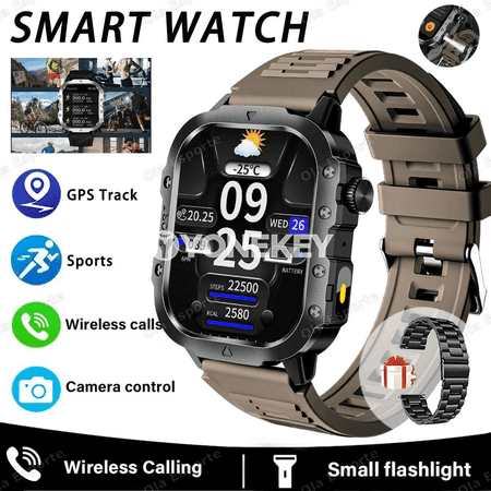 2.01" HD ekranly akylly sagat, Bluetooth jaňly, LED çyraly