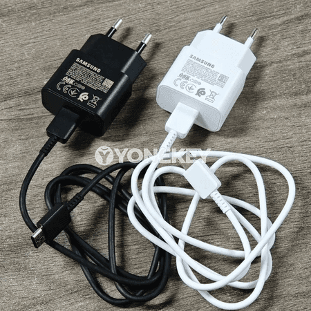 Samsung üçin 25W çalt zarýad beriji adapter, Type-C kabelli