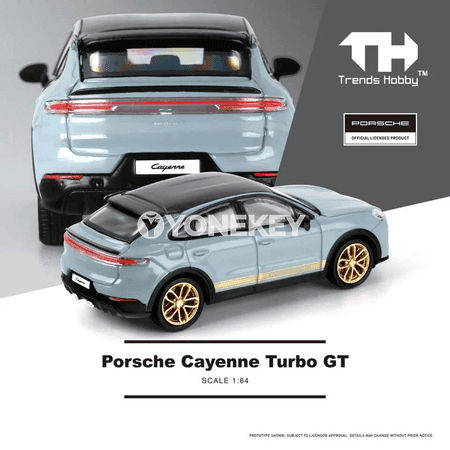 Porsche Cayenne Turbo GT 1:64 metal modeli, kolleksiýa oýnawaç awtoulag