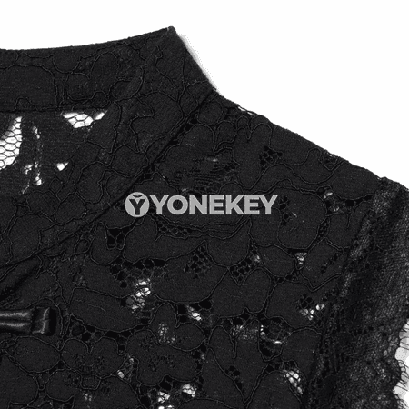 Zenanlar üçin ýeňsiz dantelli slim top, ýazky gündelik stil