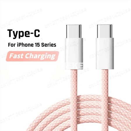 60W USB-C - USB-C çalt zarýad beriji kabel