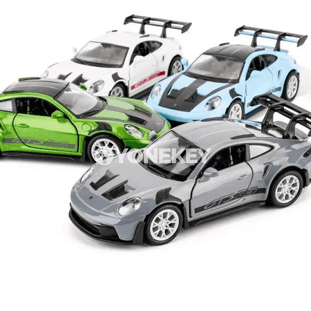 Porsche 911 GT3 RS 1:36 metal model awtoulag, pull-back