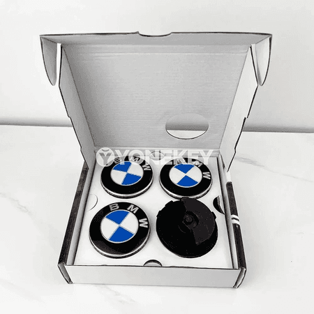 BMW 50 ýyllyk 4 sany tigir merkez kapsulasy, ýüzýän hub cap 56/68 mm