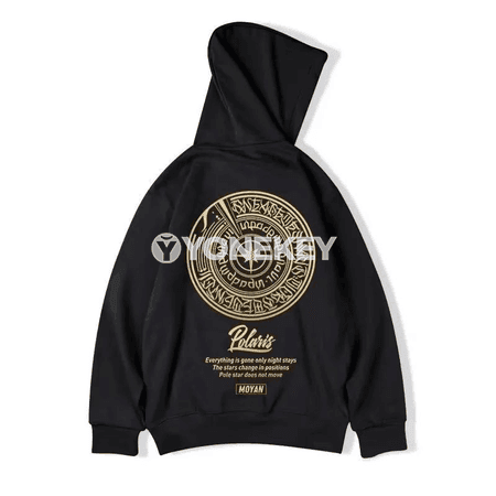 Erkekler üçin giň biçimli hoodie, şäher uslybyndaky ýeňil model