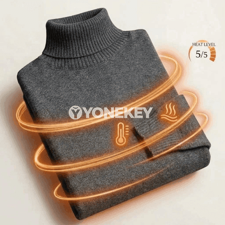 Erkekler üçin ýyly boýunjak switer, gyşlyk ýumşak trikotaj pulower