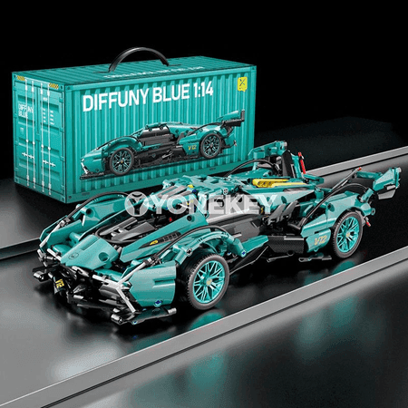 1:14 sport awtoulag gurluşyk bloklary, ýygnalýan model oýunjak