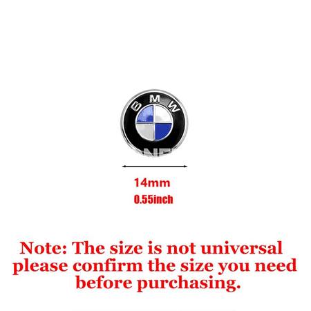 BMW üçin 3D alýumin açar stikeri — 11/14 mm, 2/5/10 sany