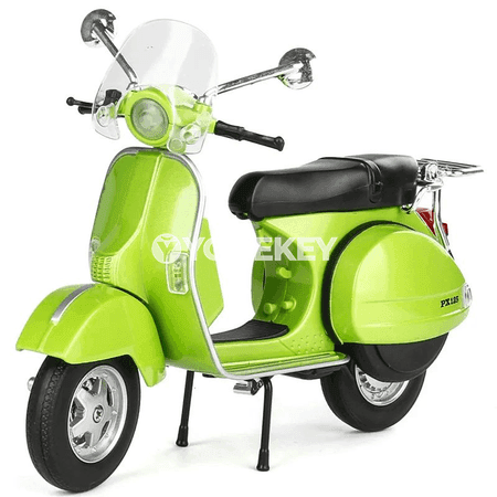 1:12 Vespa 946 model oýunjak skuter, metal diecast, sesli