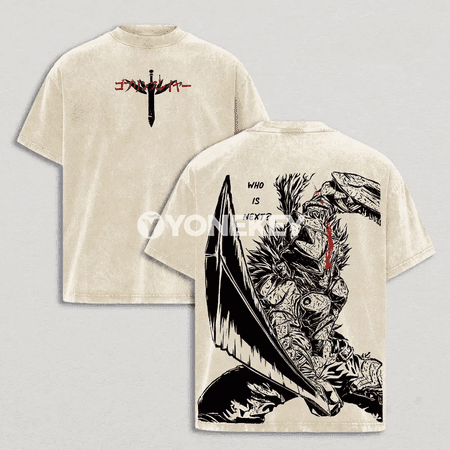 Goblin Slayer animeli uniseks giň ölçegli ýazky futbolka