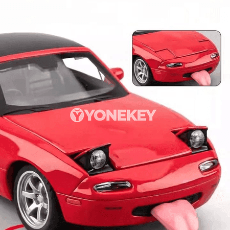 Mazda MX-5 1:32 metal mini awtoulag modeli, sesli, yşykly