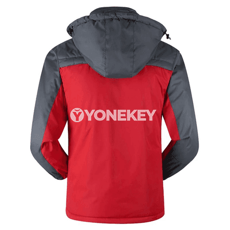 Erkekler üçin ýyly gyş penjek, kapşonly, çydamly we rahat model