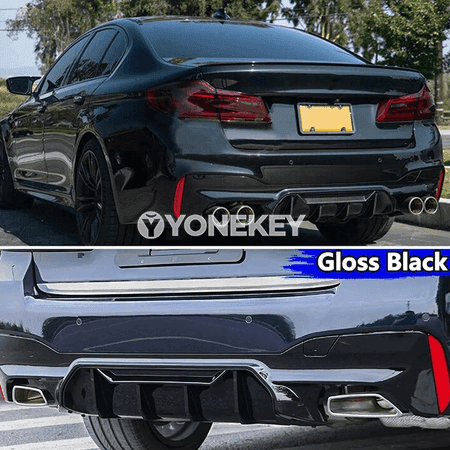 BMW 5 Series G30/G31 üçin M5 stil yzky bamper diffuzor lipi