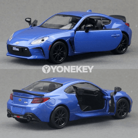 Toyota GR86 1:28 metal sport awtoulag modeli, sesli-çyraly