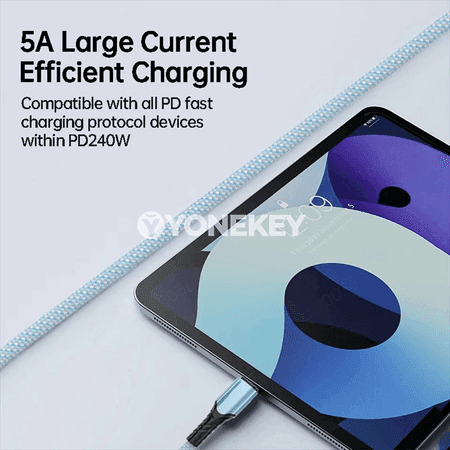 NNBILI 240W USB-C to USB-C çalt zarýad kabeli, 0.25–2 m