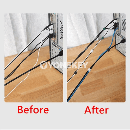 Nylon kabel daňyjy lenta, gaýtadan ulanylýan 1.5 m rulon