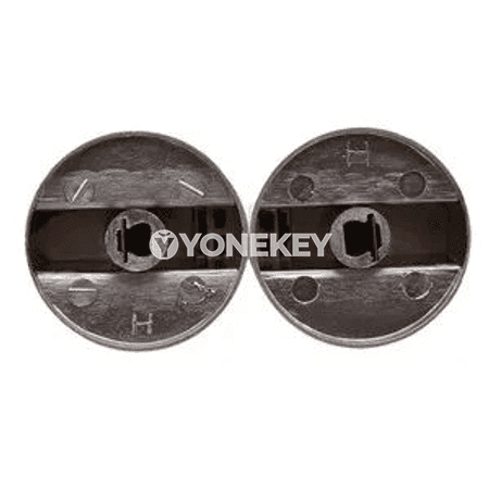 Gaz peçi üçin metal dolandyryş düwmesi 2 sany, uniwersal adapter