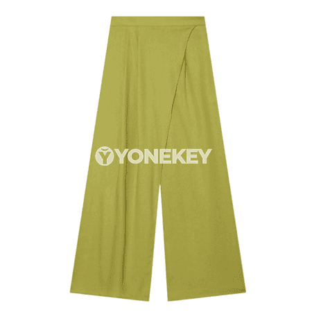 Zenanlar üçin giň balaklar, ýokary bel, gündelik we ýeňil stil