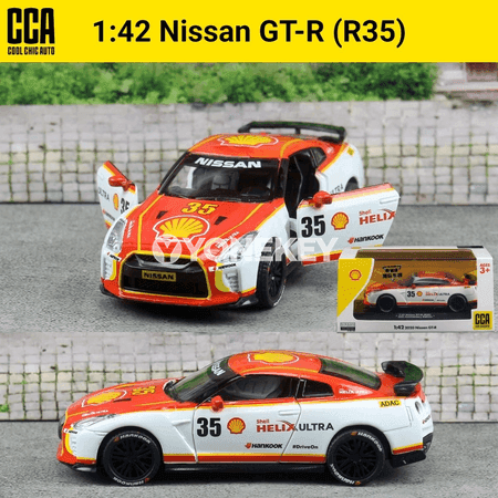 Nissan GT-R R35 1:42 diecast metal model awtoulag, herekedi tigirli
