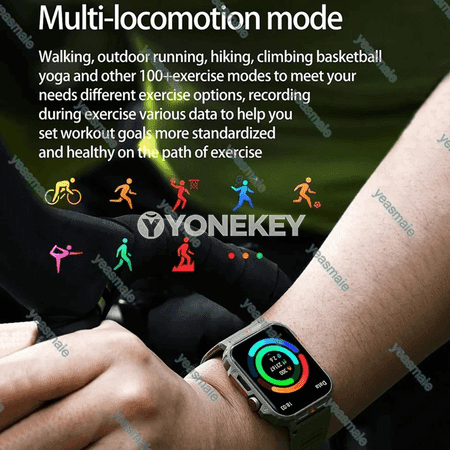 Bluetooth jaňly sport akylly sagat, Android/iOS üçin suwa durnukly