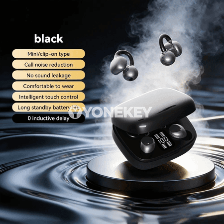 2-in-1 simsiz Bluetooth gulak klip naushnikler, güýçli stereo