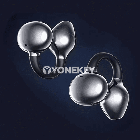 DM08 Bluetooth gulaklyklary, sport we aýdym-saz üçin simsiz klipli