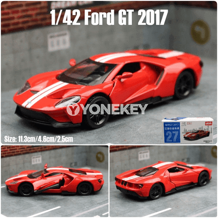 Ford GT 1:36 metal model awtoulag, çekip ýöreýän oýunjak
