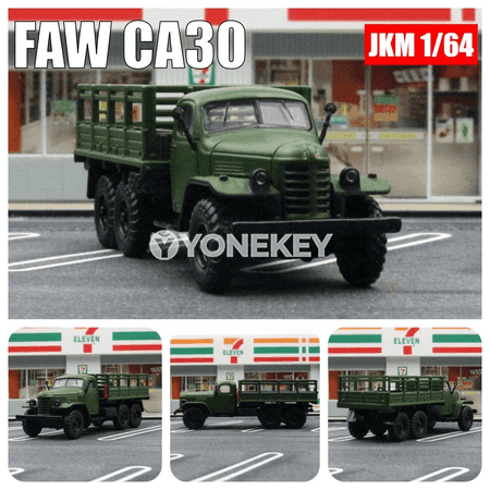 FAW CA30 1:64 metal harby ýük awtoulag modeli