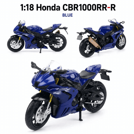 Honda CBR1000RR-R 1:18 metal motosikl modeli, kolleksiýa üçin