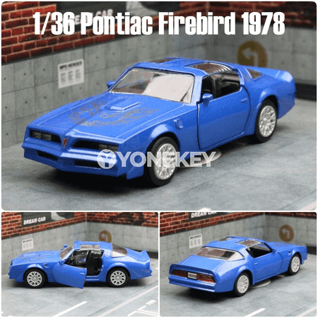 Pontiac Firebird 1:36 klassik diecast model awtoulag, çekimli