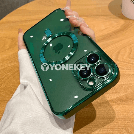 iPhone üçin magnitli wireless zarýadly transparant bumper gaby