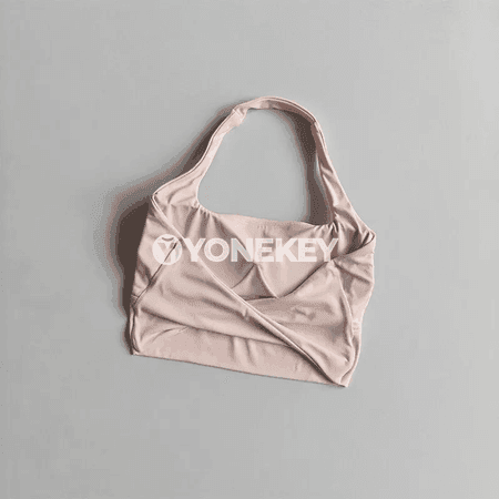 Aýal sporty bra: ýokary goldawly, arka açyk, ýoga we fitnes üçin