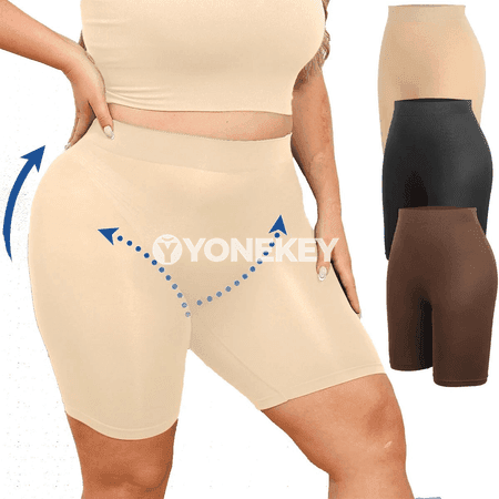 Zenanlar üçin ýokary belli beden şekillendiriji içki balak, plus size