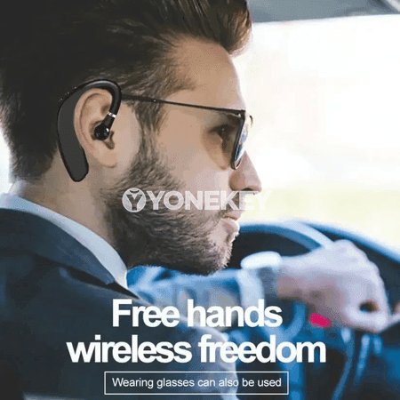 Simsiz Bluetooth biznes nauşnigi, mikrofonly, bir gulakly