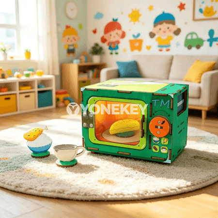 Çagalar üçin DIY ylym-bilim deney modeli: mikrotolkunly peç