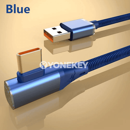 NNBILI 120W Type-C USB kabel, çalt zarýad, 90° egrilik