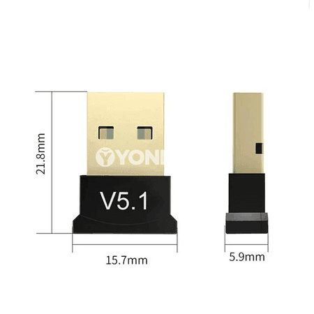 Mini USB Bluetooth 5.1 adapter — kompýuter, noutbuk we enjamlar üçin