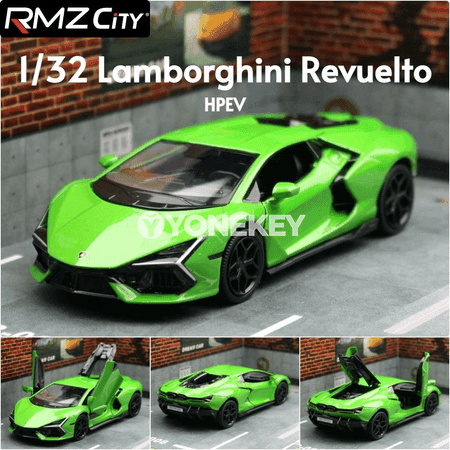 Lamborghini Revuelto 1:32 metal model awtoulag — çagalar üçin sowgat