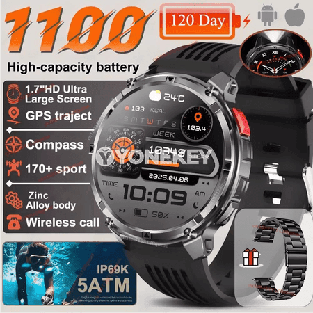 Akylly sagat Ma27, GPS, HD ekran, Bluetooth jaňlar, 10 ATM suwa çydamly